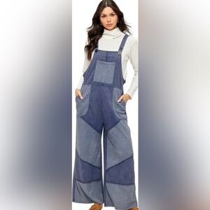 Yaknyeti  Blue Denim Overalls for Women